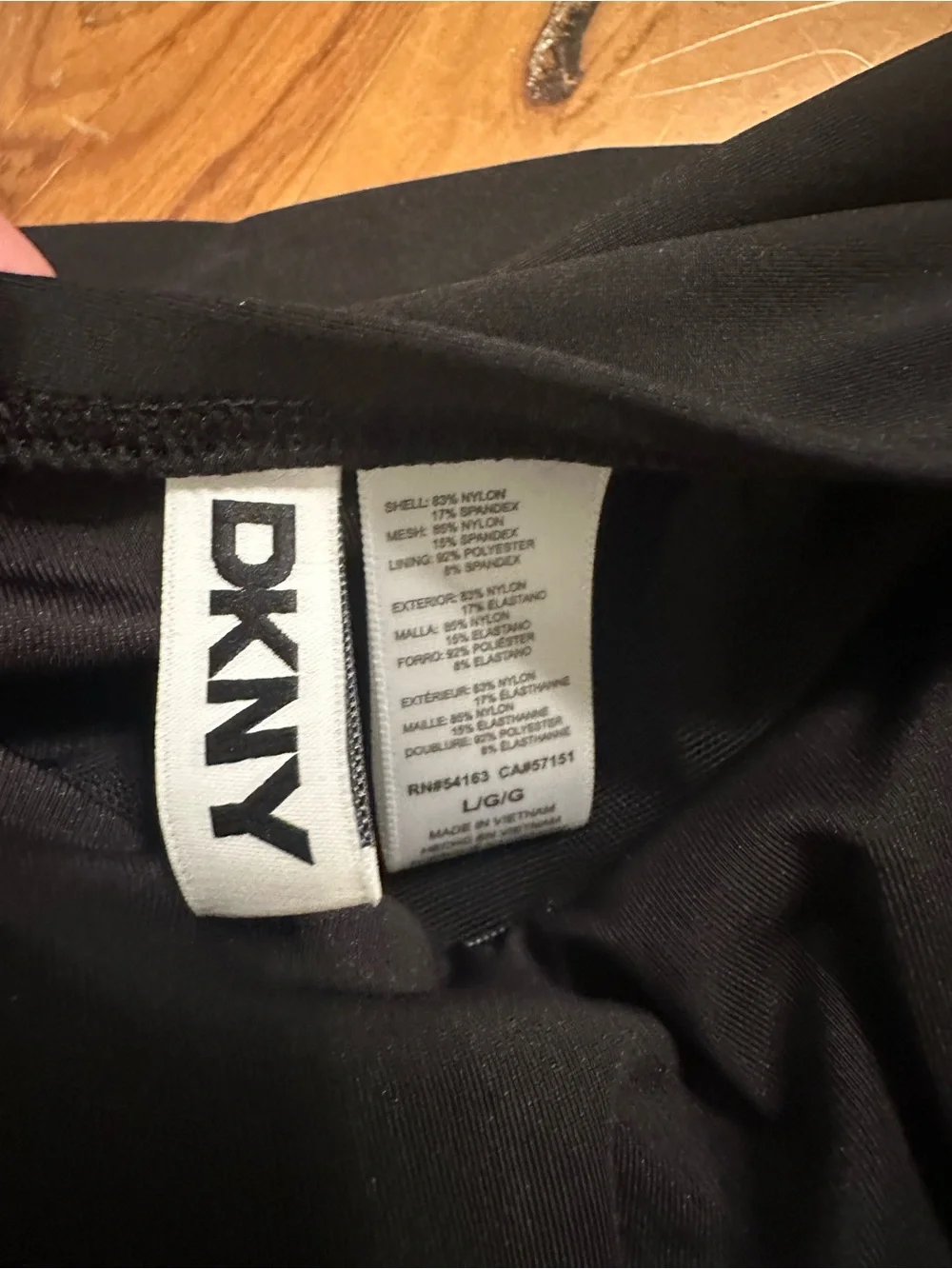 DKNY Black One-Piece Swimsuit - Picture 2 of 3